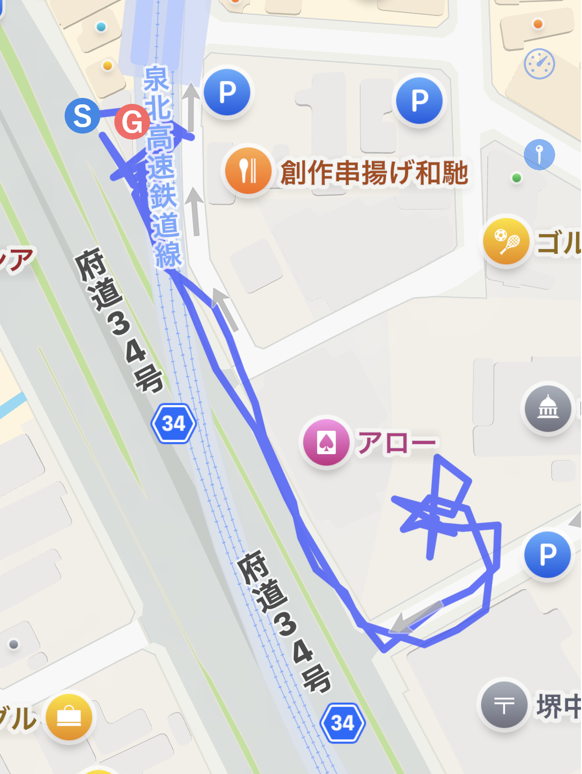 GPS軌跡