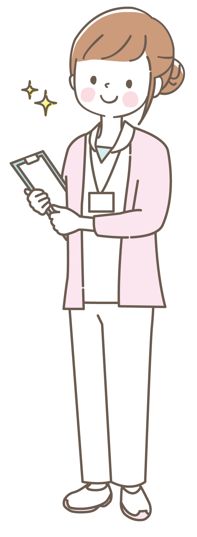 案内する女性